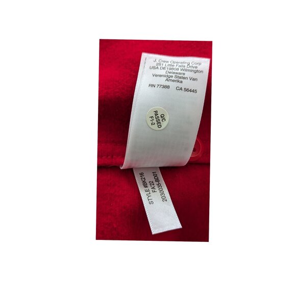 J.Crew Men’s Heavyweight Chamois Overshirt Shacket Red – Medium - Picture 5 of 9